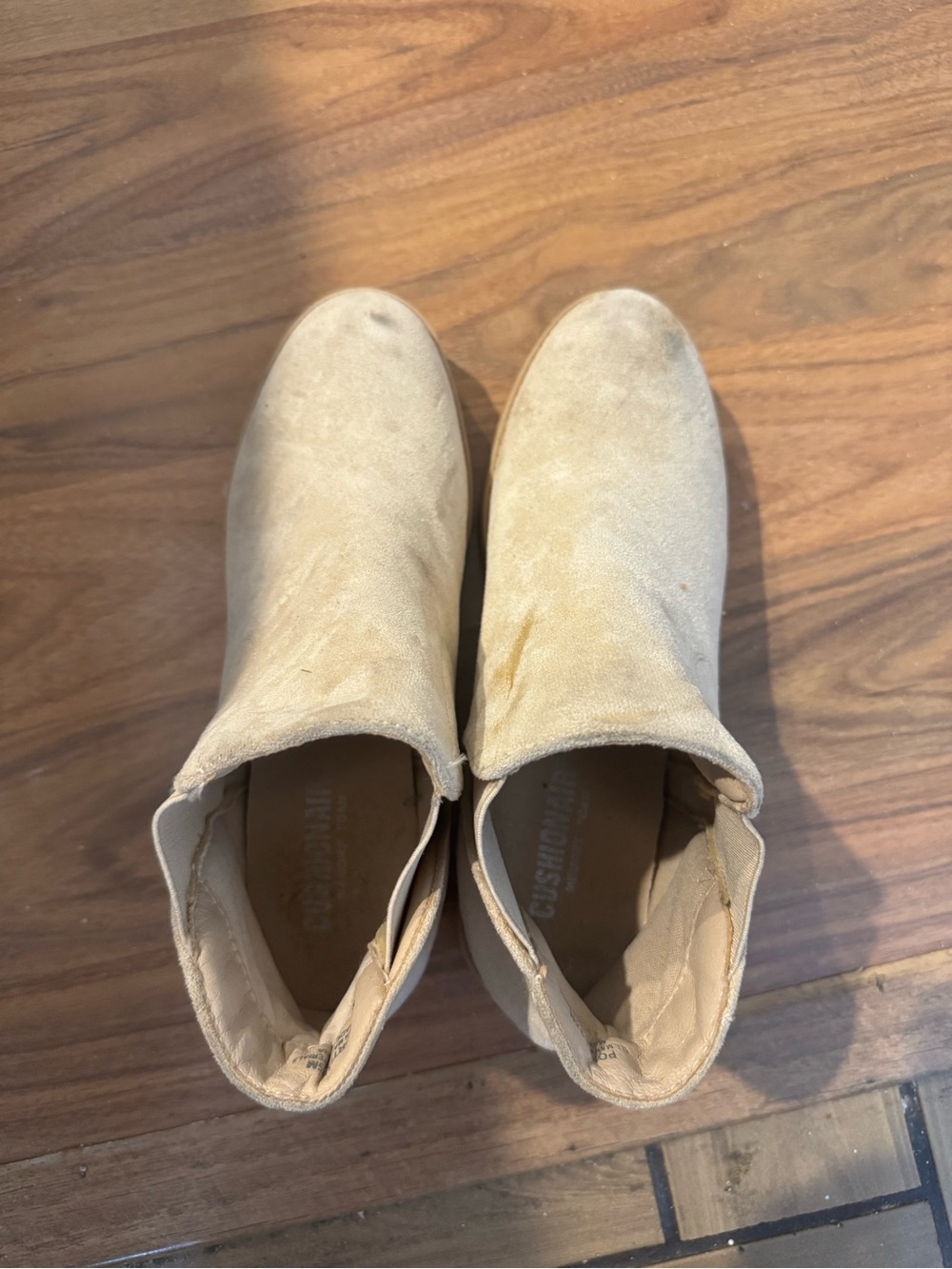Beige Suede Women's Ankle Booties - Comfortable Everyday Style